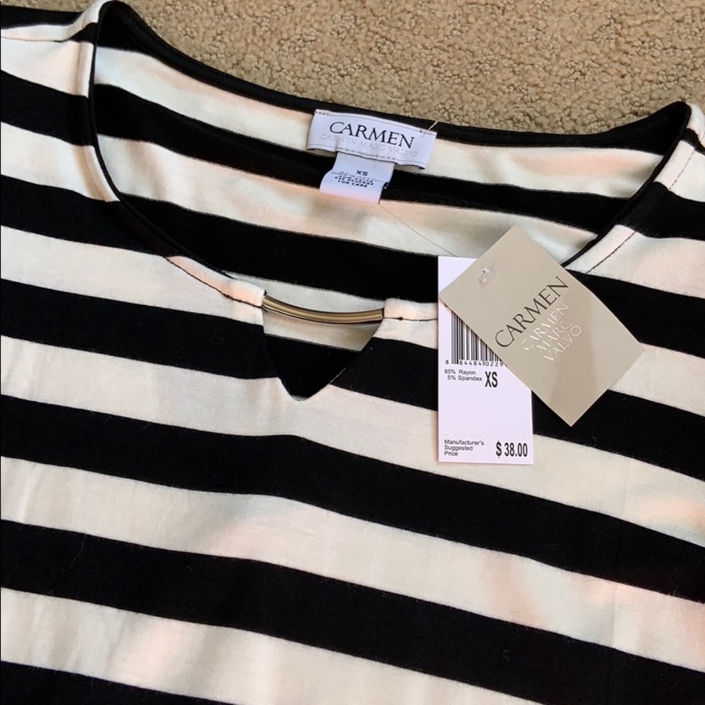 ▪️Carmen Marc Valvo 3/4 sleeve shirt▪️